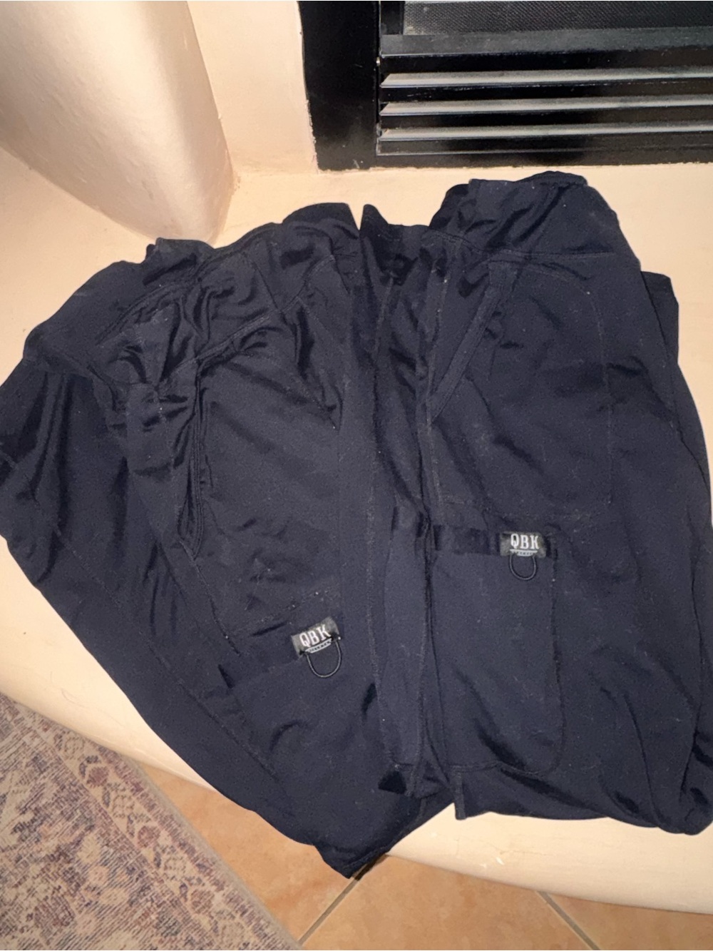 Pair of black QBK Scrub Pants
